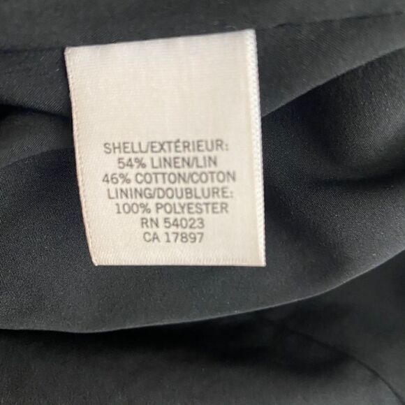 Banana Republic Gray Black Abstract Linen Blend Sheath Dress - Picture 5 of 6